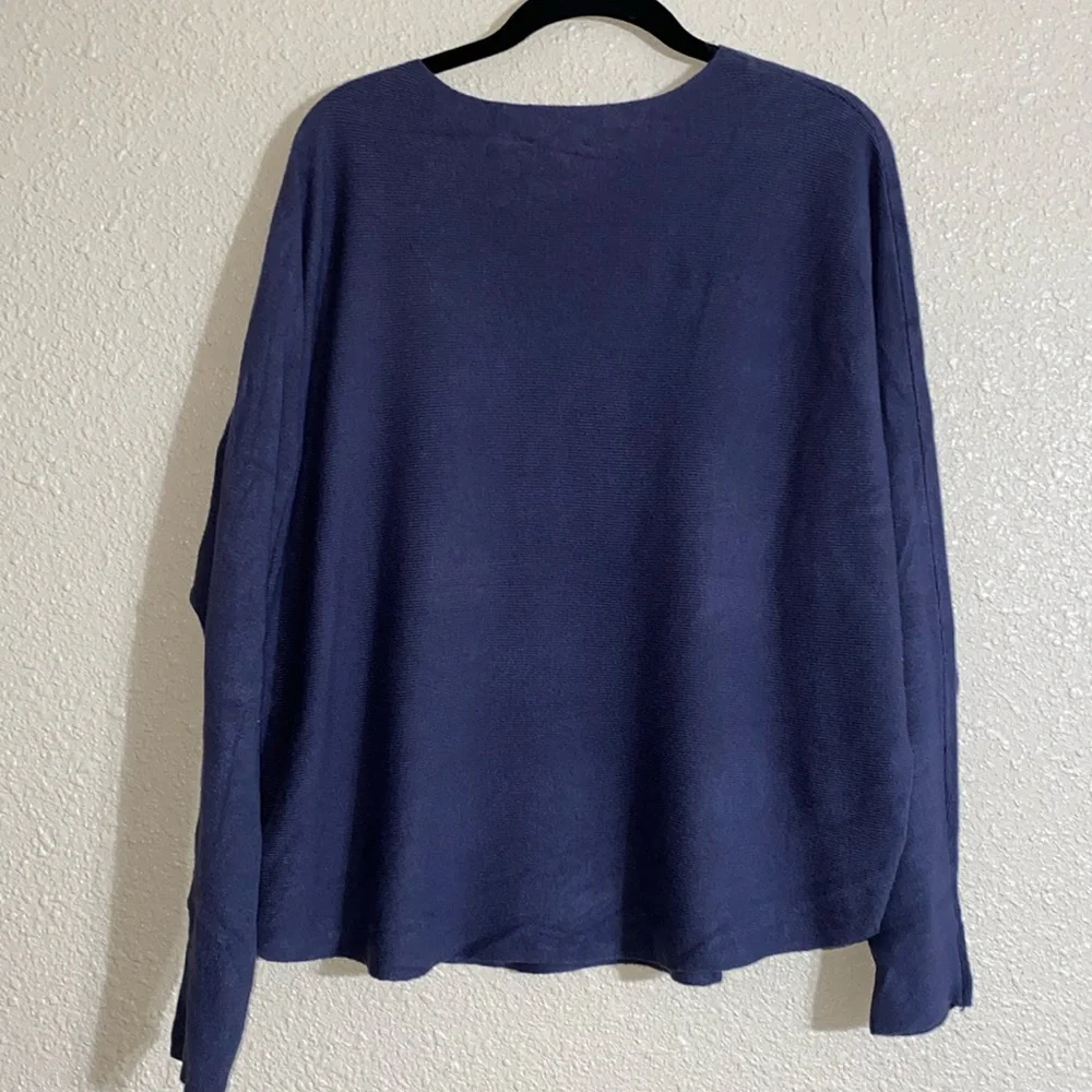 NWT Liv Milano V-neck Sweater Embellished with Rhinestones & Pearls Size XL - Picture 5 of 10